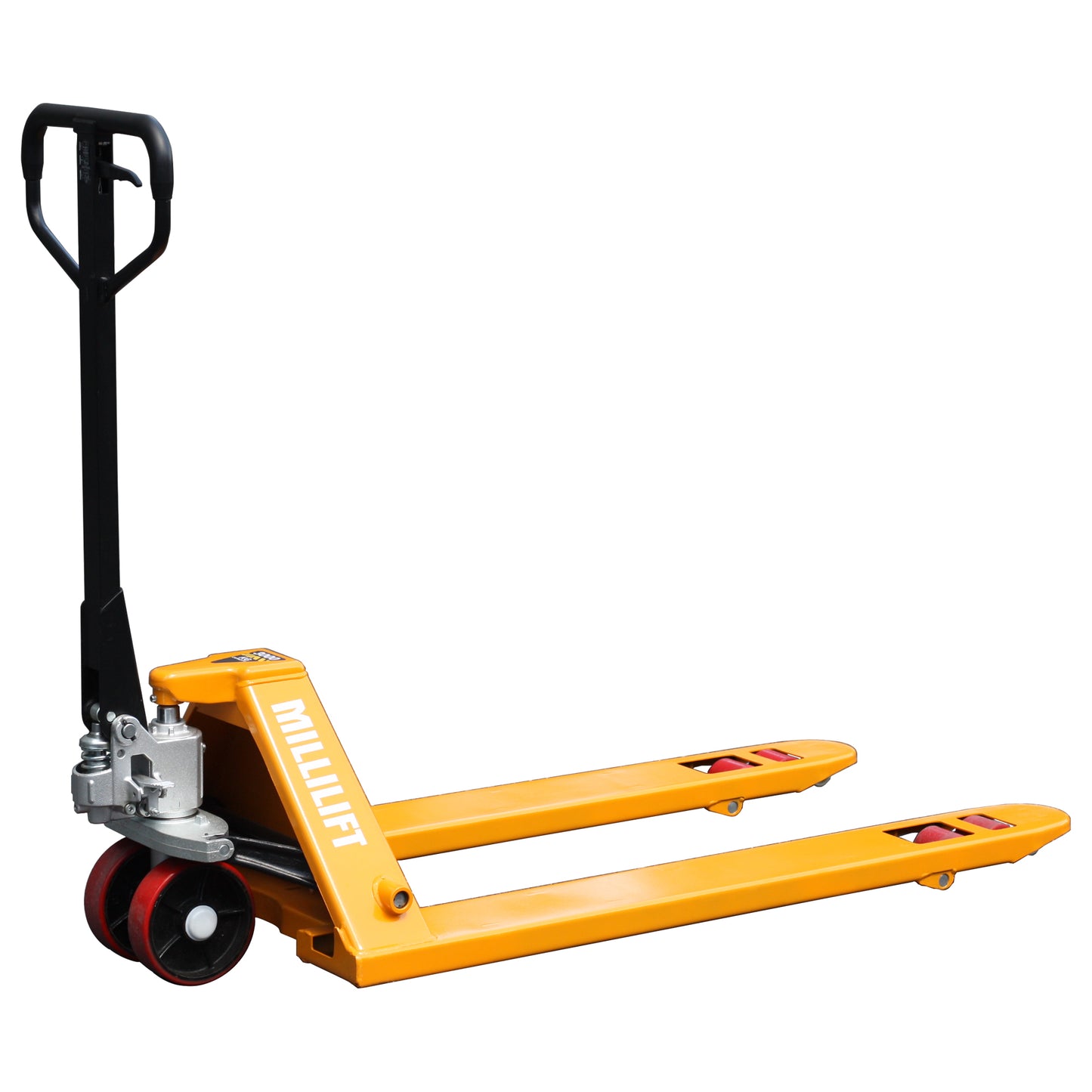 Manual Pallet Jack, Fork Size 48" L x 27" W, 6600LB Capacity, Yellow | Heavy-Duty Hand Pallet Truck for Warehouse, Construction, Market, Port Use | CE Certified